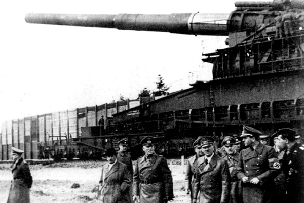 MilitaryHistoria - Schwerer Gustav was a German 80-centimetre